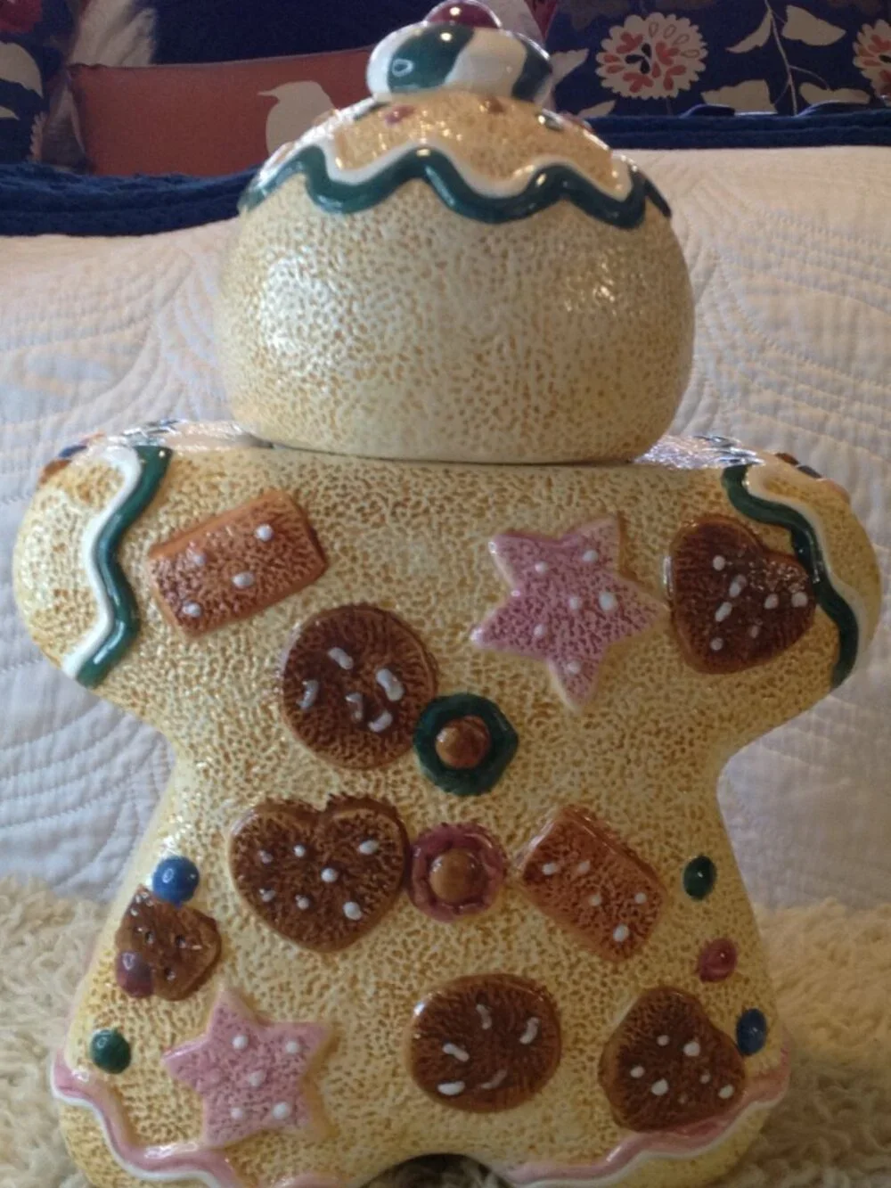 VTG '90's Jay Import Gingerbread Man Traditional Christmas Cabincore Grannycore